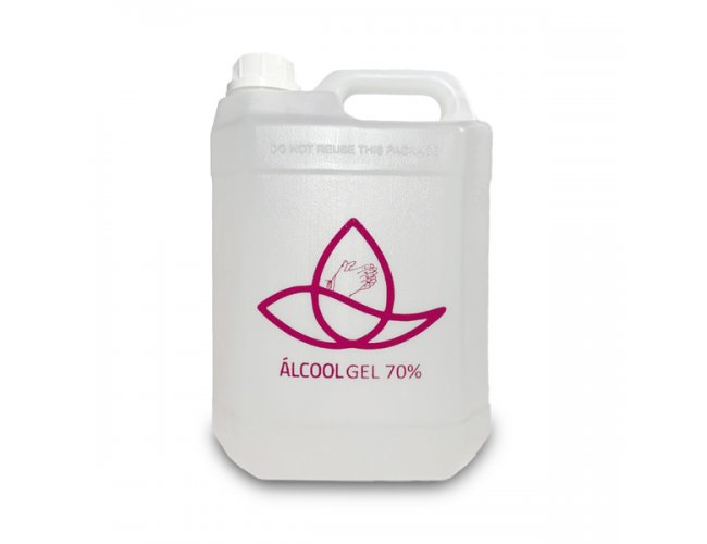 lcool Gel 70% antissptico 5 Litros