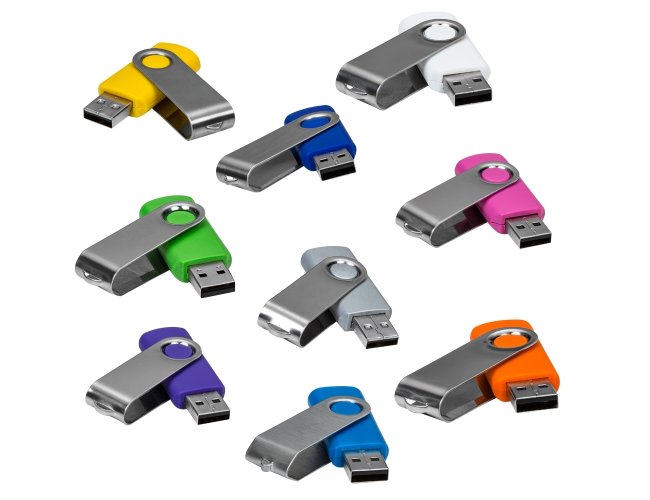 Pen Drive Giratrio Metlico 4GB/8GB/16GB/32GB